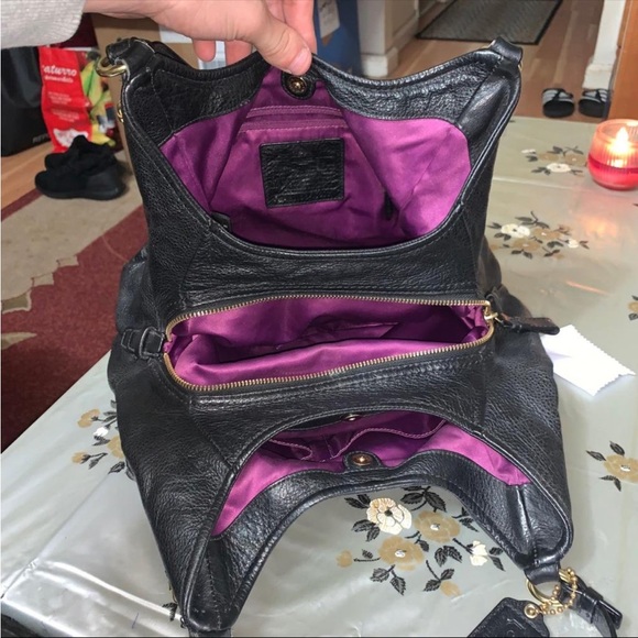 Coach coach maggie madison women’s Black Leather Tote Bag/handbag - Picture 9 of 10